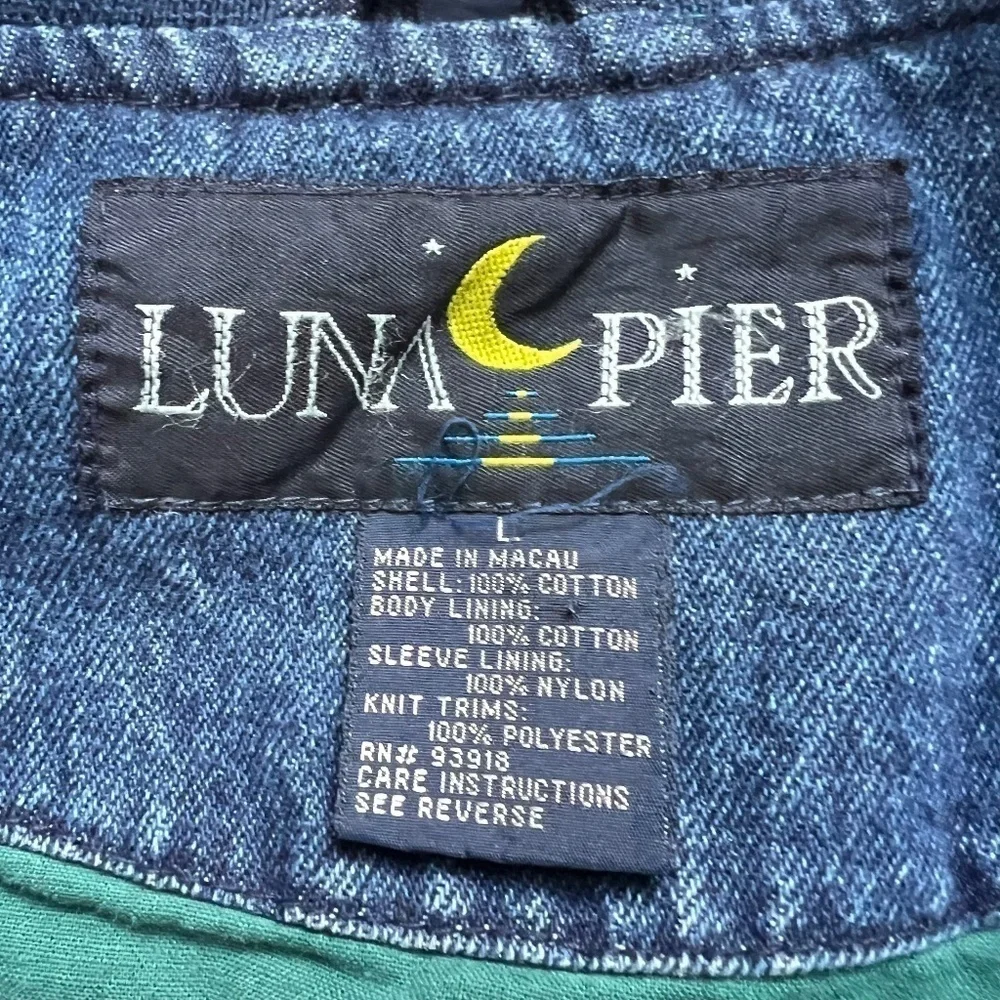 Festival Presidente De Musica Latina Luna Pier Denim Varsity Jacket Size Large🍻